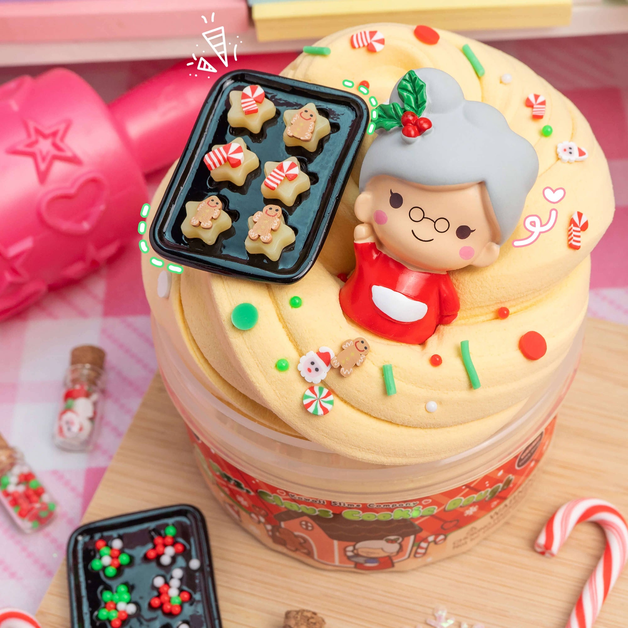 Mrs. Claus' Cookie Dough Clay-Dough Slime-Kawaii Slime Company-Yellow Springs Toy Company