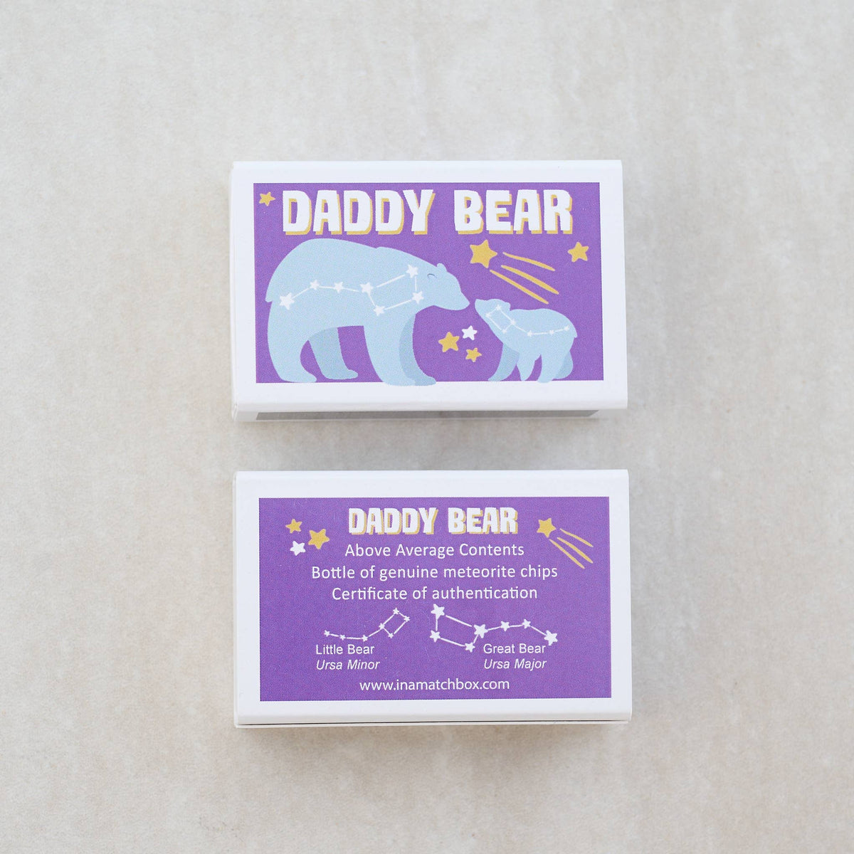 Daddy Bear Meteorite Gift In A Matchbox-Marvling Bros Ltd-Yellow Springs Toy Company