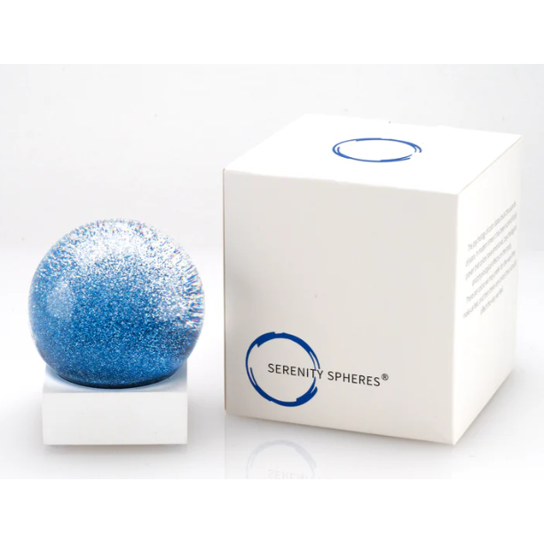 Serenity Sphere Blue-CoolSnowGlobes-Yellow Springs Toy Company