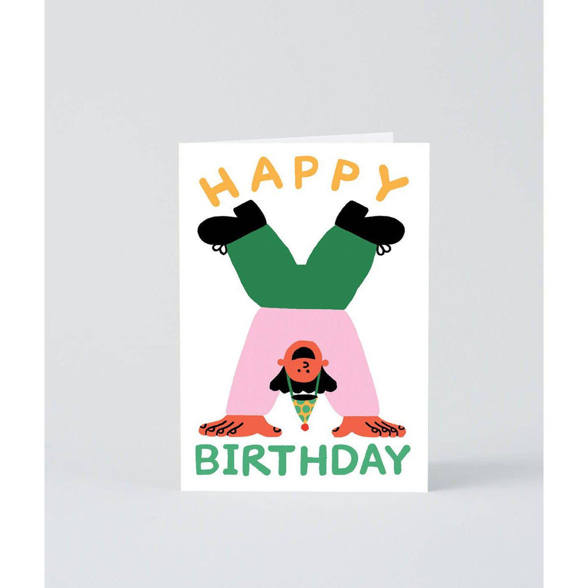 ‘Happy Birthday Handstand’ Greetings Card-Stationery-Wrap-Yellow Springs Toy Company