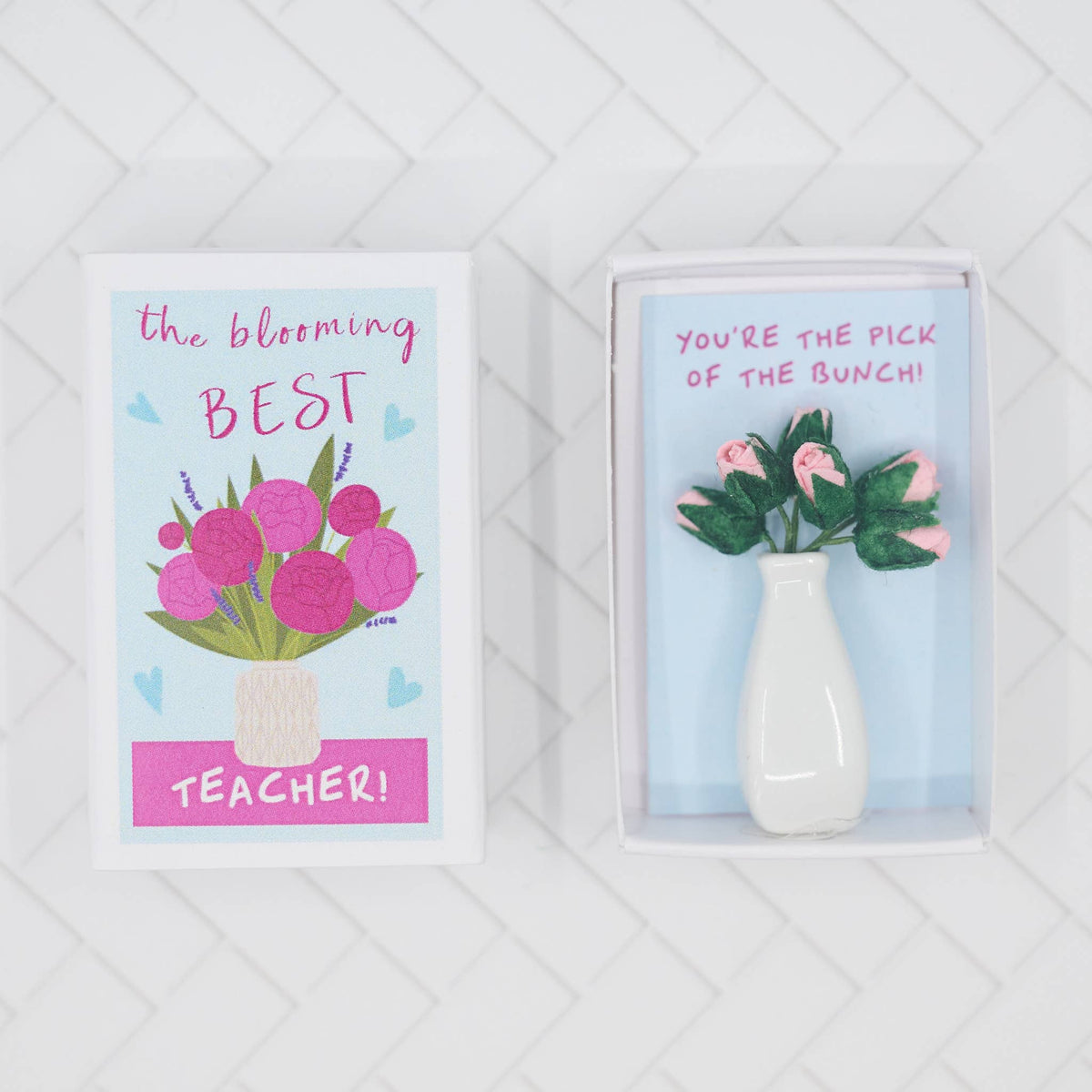 Blooming Best Teacher In A Matchbox-Marvling Bros Ltd-Yellow Springs Toy Company