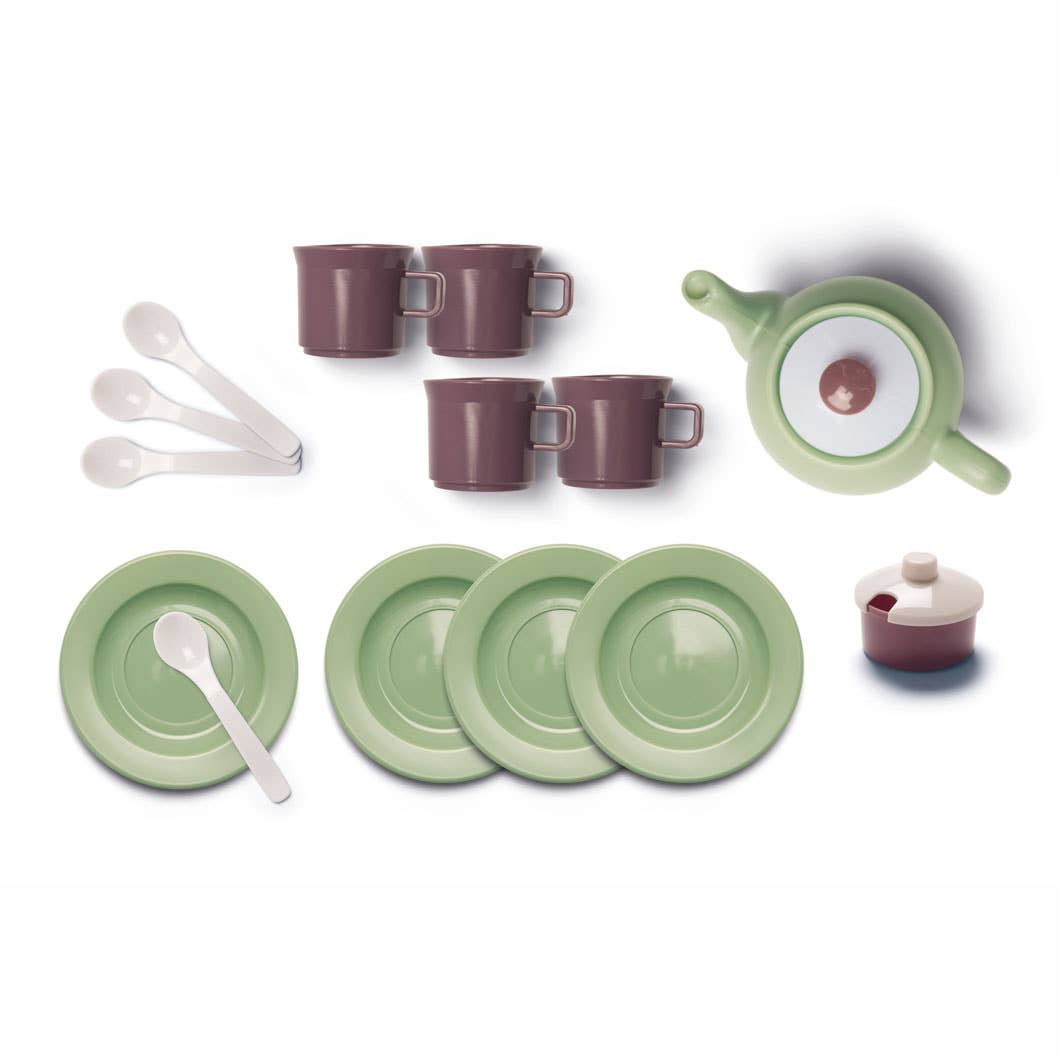 Dantoy Green Garden Tea Set in Gift Box, 16 pcs.-Creative Toy Company-Yellow Springs Toy Company