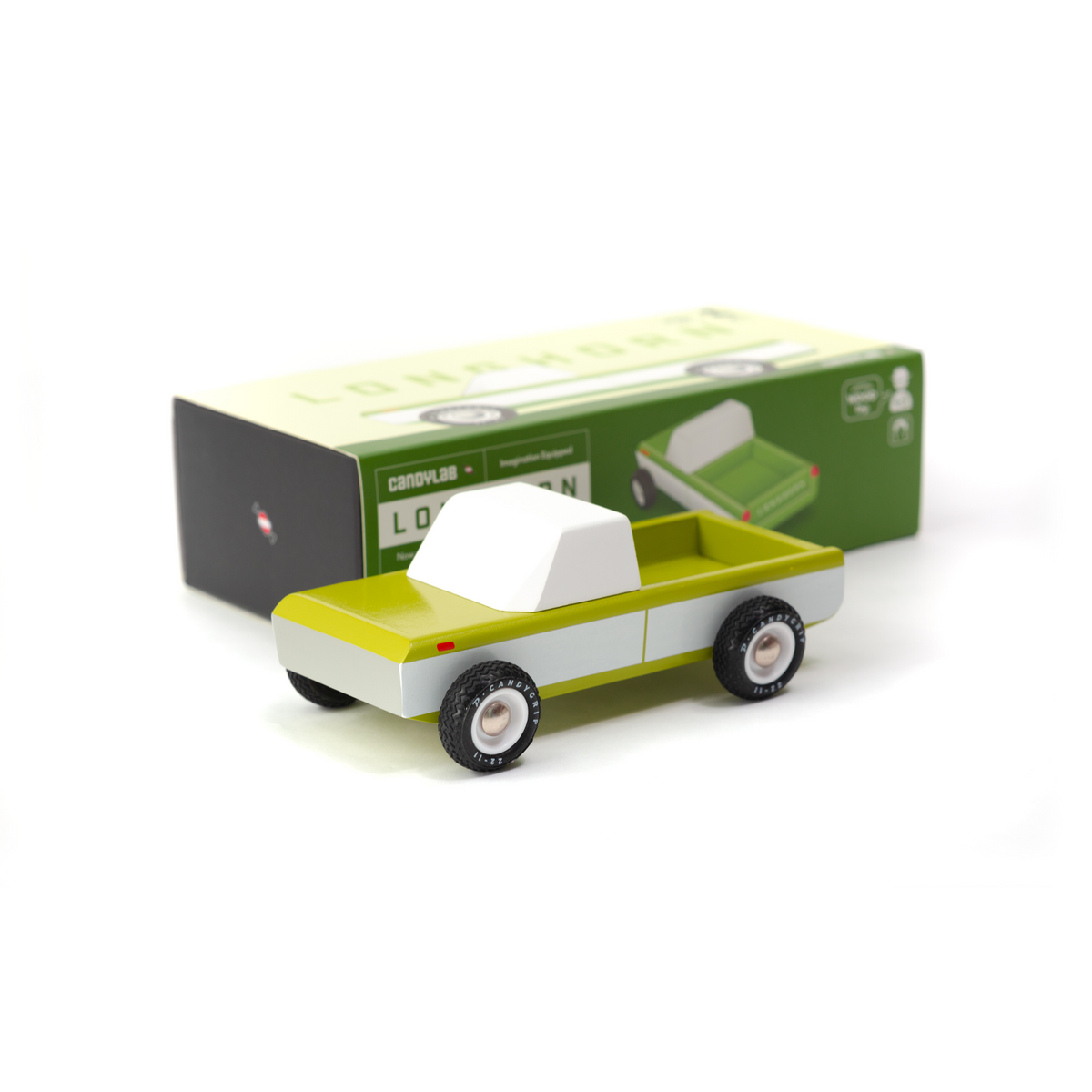 Candycar - Longhorn Olive (magnetic hitch)-Vehicles &amp; Transportation-Yellow Springs Toy Company