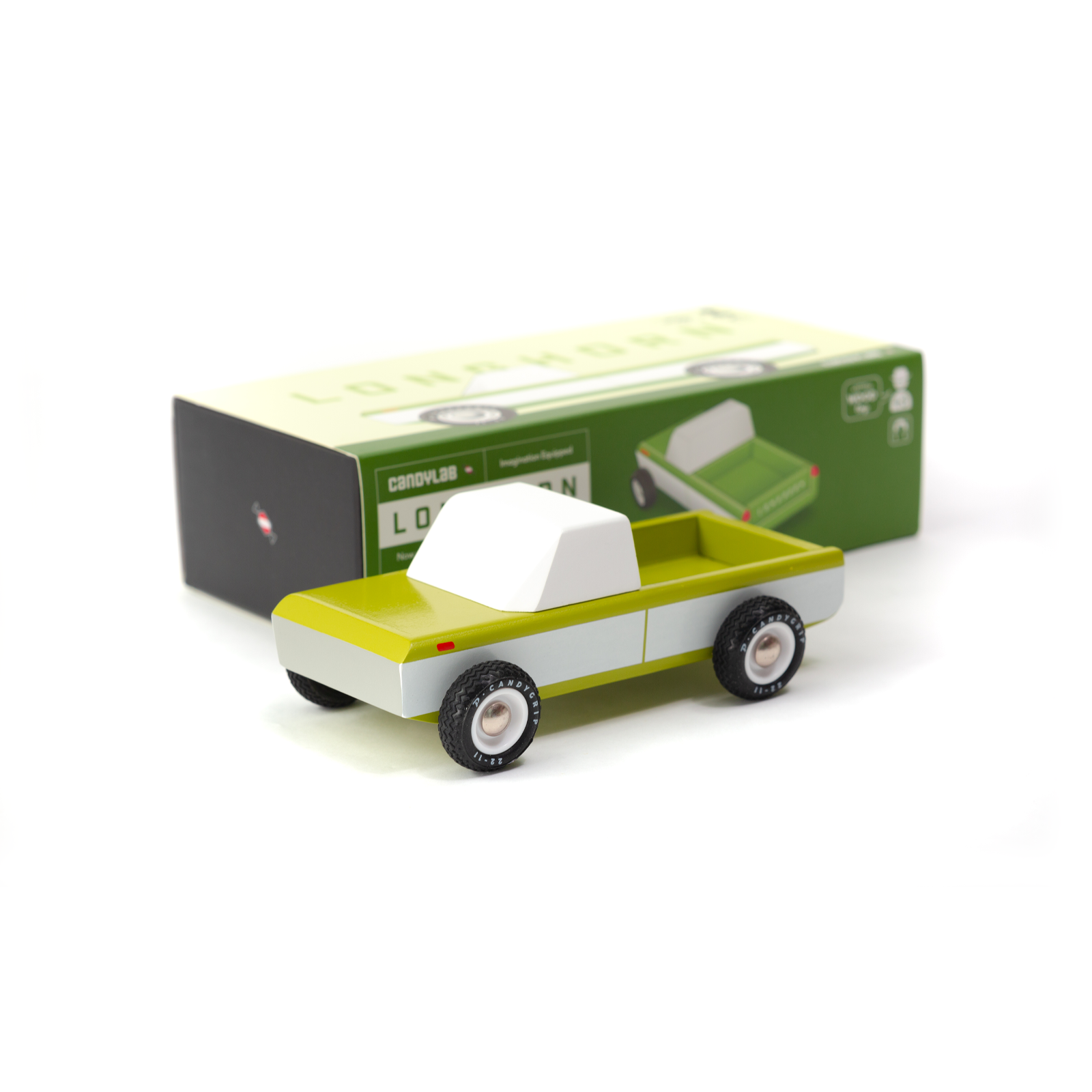Candycar - Longhorn Olive (magnetic hitch)-Vehicles & Transportation-Yellow Springs Toy Company
