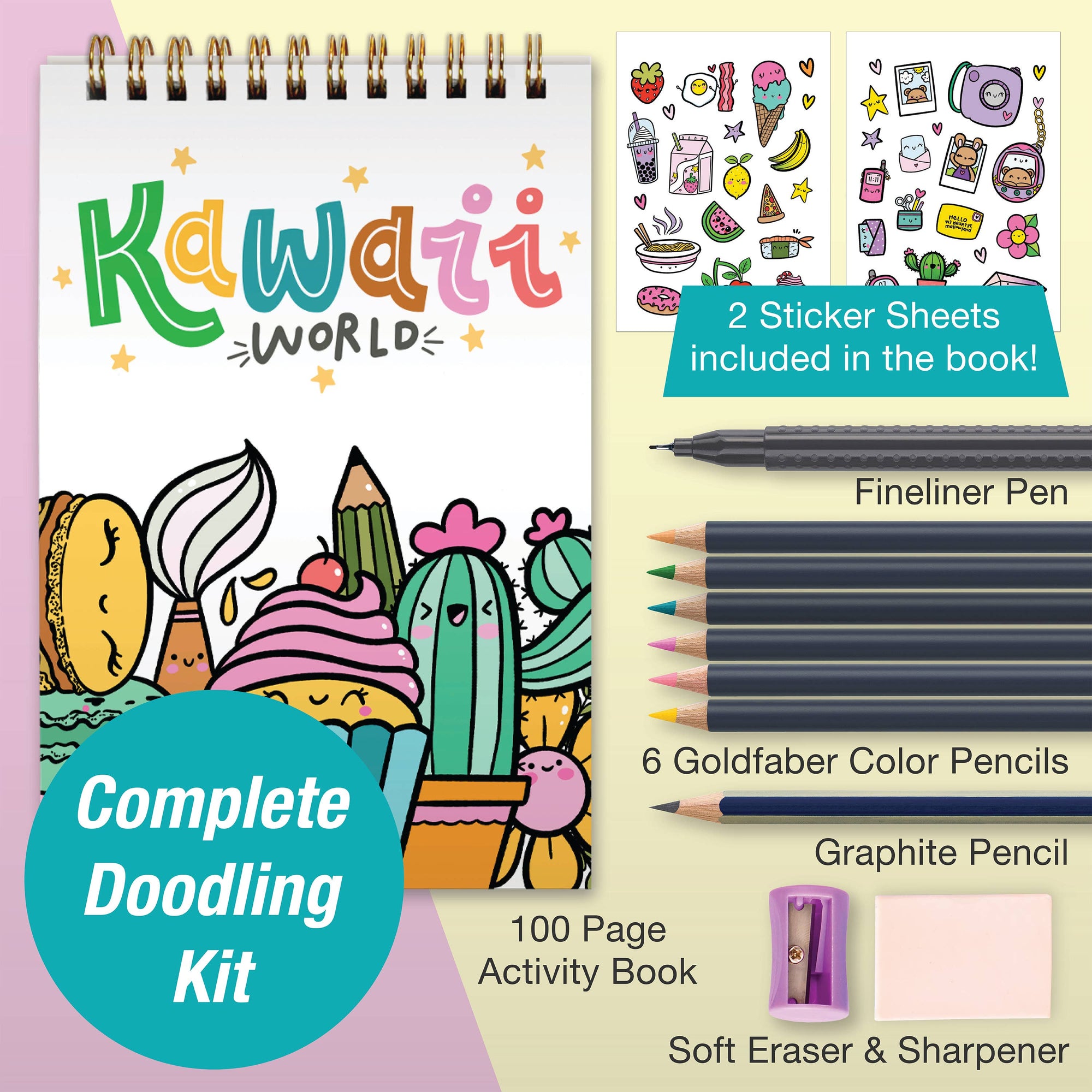 Kawaii World - Learn How to Draw Kawaii Art Set-Faber-Castell-Yellow Springs Toy Company