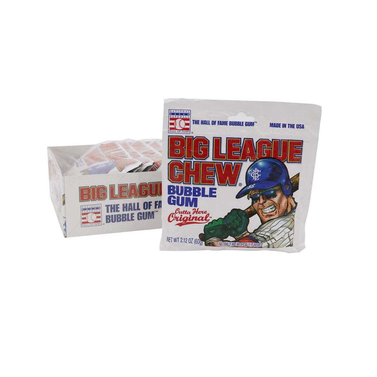 Big League Chew Original Bubble Gum, 12ct-Grandpa Joe&#39;s Candy Shop-Yellow Springs Toy Company