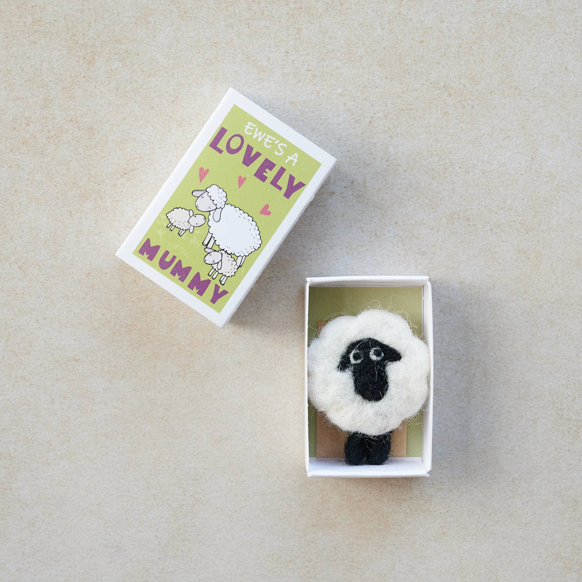 Ewe&#39;s A Lovely Mummy In A Matchbox (2 lambs)-Marvling Bros Ltd-Yellow Springs Toy Company