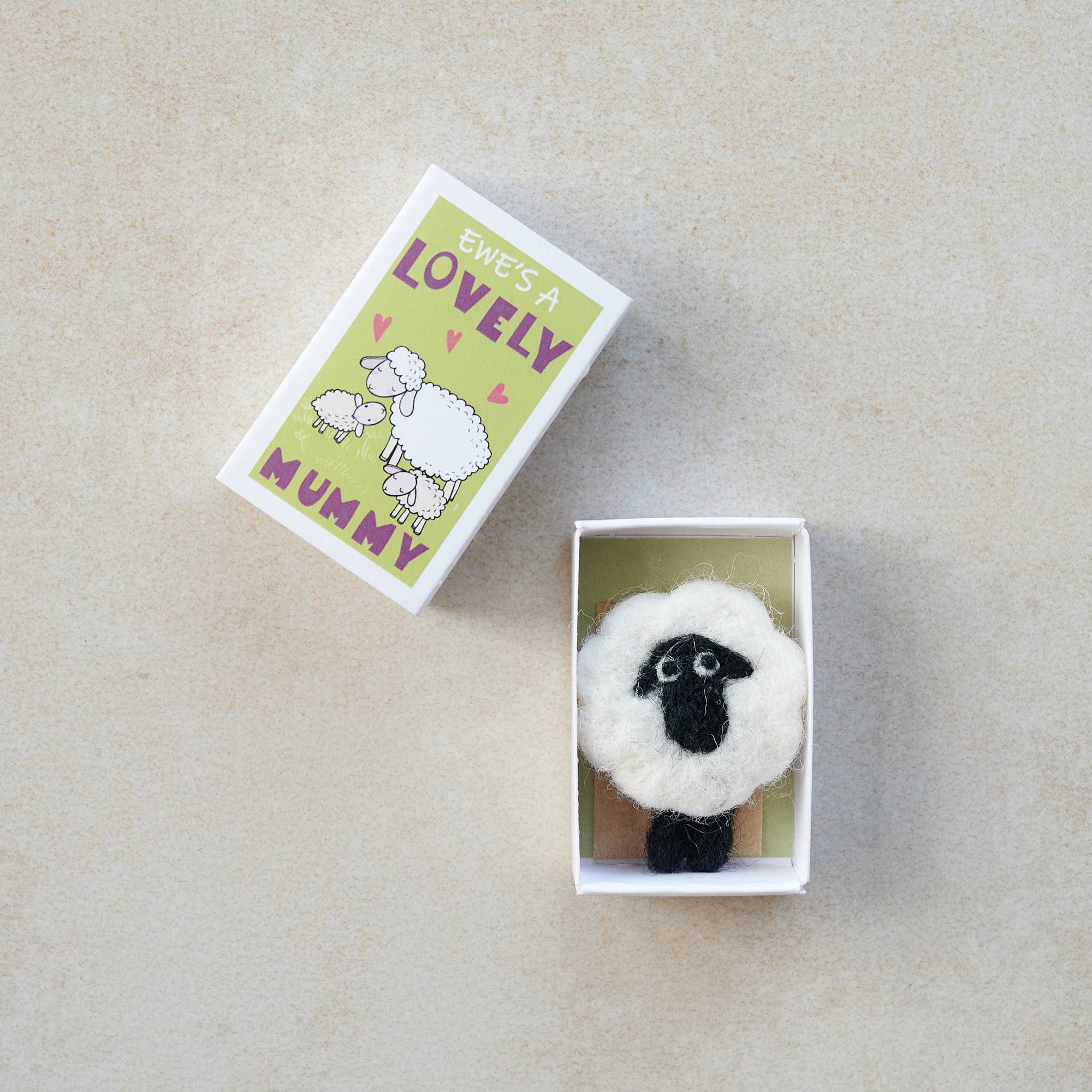 Ewe's A Lovely Mummy In A Matchbox (2 lambs)-Marvling Bros Ltd-Yellow Springs Toy Company