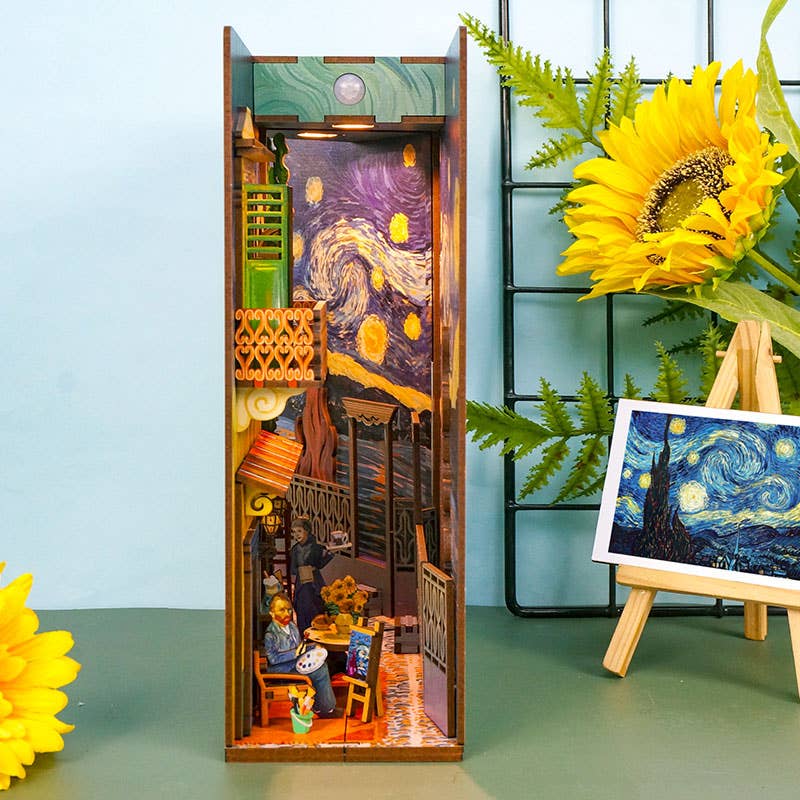 DIY Miniature House Book Nook Kit: Vincent&#39;s World-Hands Craft-Yellow Springs Toy Company