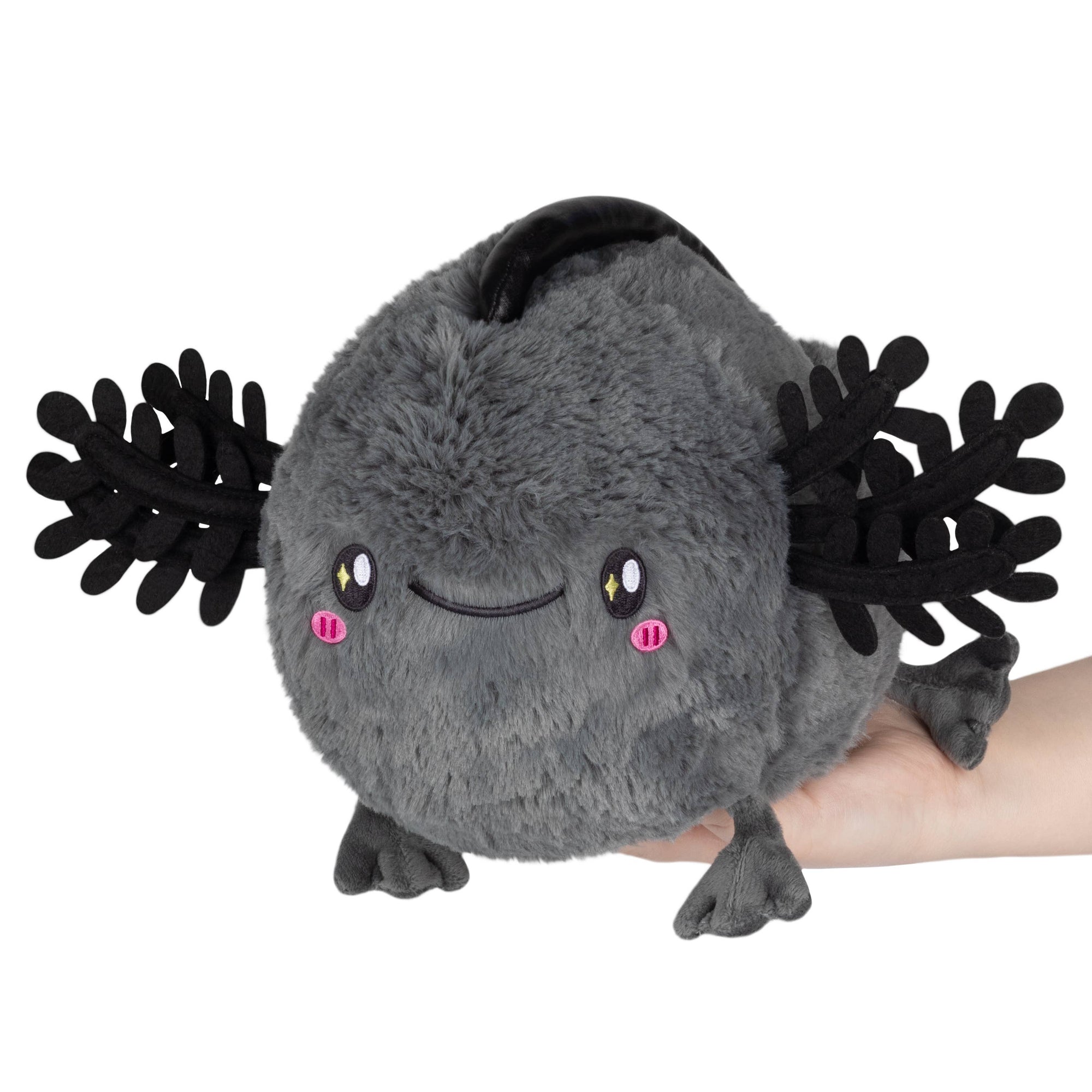 Mini Squishable Black Baby Axolotl-Squishable-Yellow Springs Toy Company