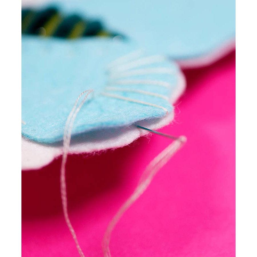 Blue Moth Felt Ornament Kit-Arts &amp; Humanities-Yellow Springs Toy Company