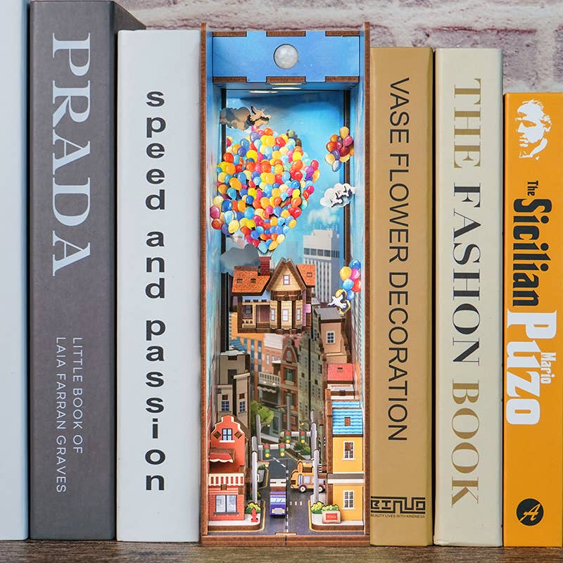 DIY Miniature House Book Nook Kit: Travel with the Wind-Hands Craft-Yellow Springs Toy Company