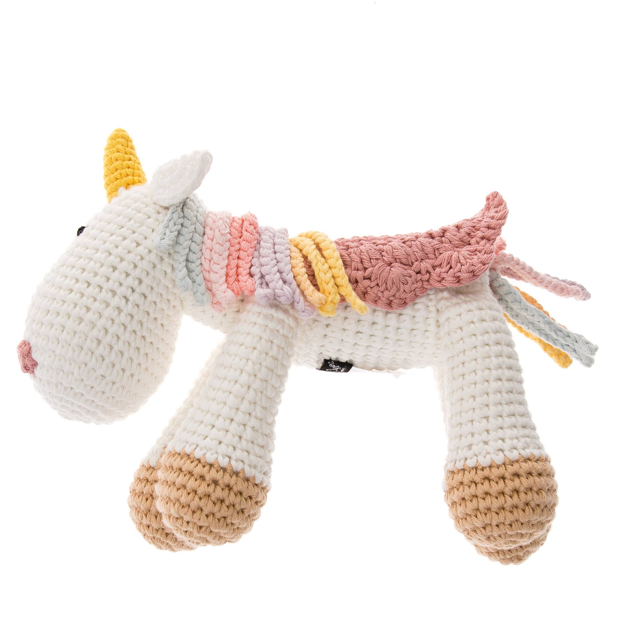 Handmade Crochet Doll: Unicorn-Hands Craft-Yellow Springs Toy Company