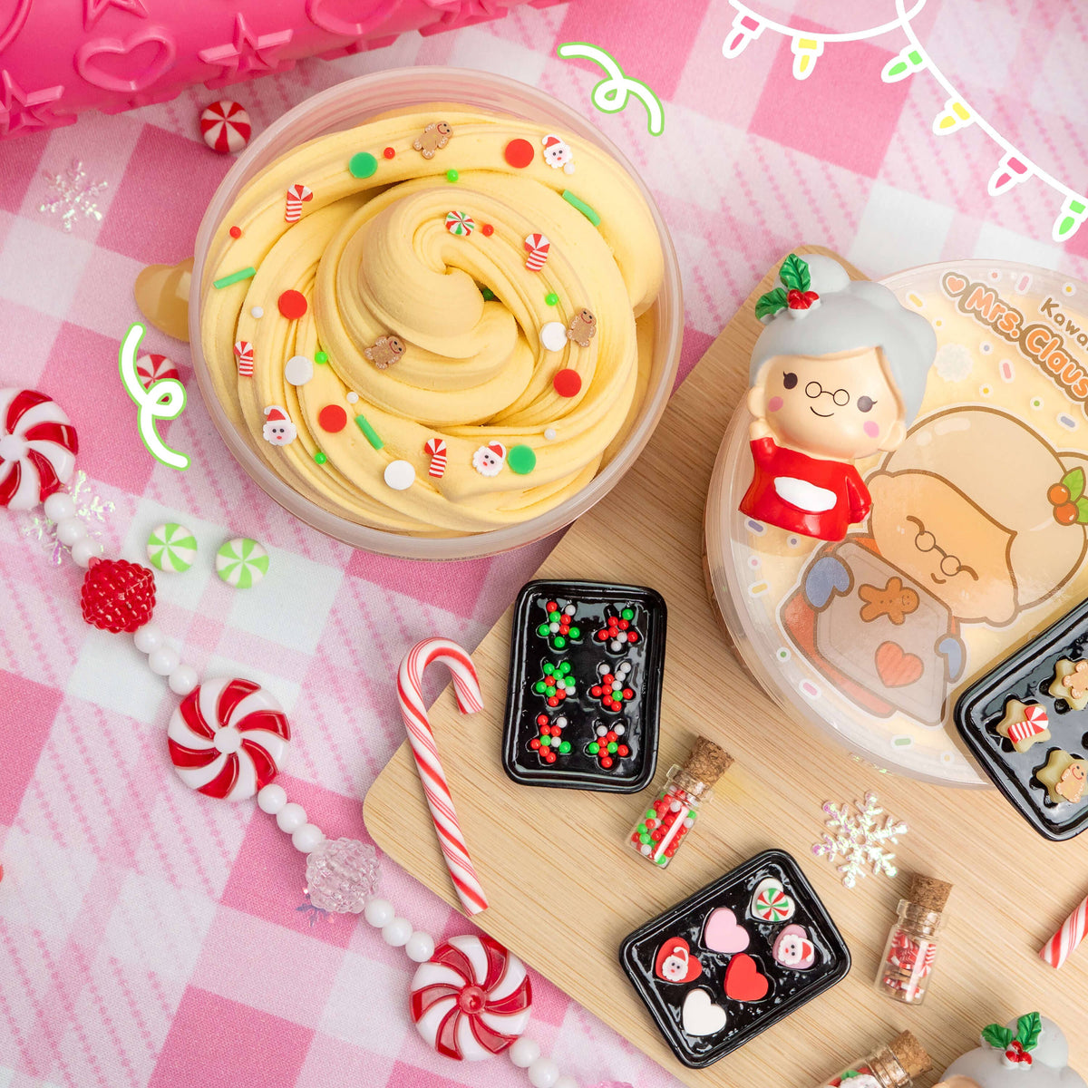 Mrs. Claus&#39; Cookie Dough Clay-Dough Slime-Kawaii Slime Company-Yellow Springs Toy Company