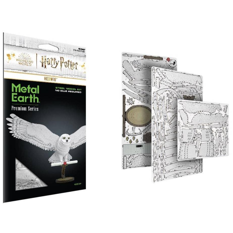 Hedwig Premium Series Harry Potter Metal Earth 3D model kit-Metal Earth-Yellow Springs Toy Company