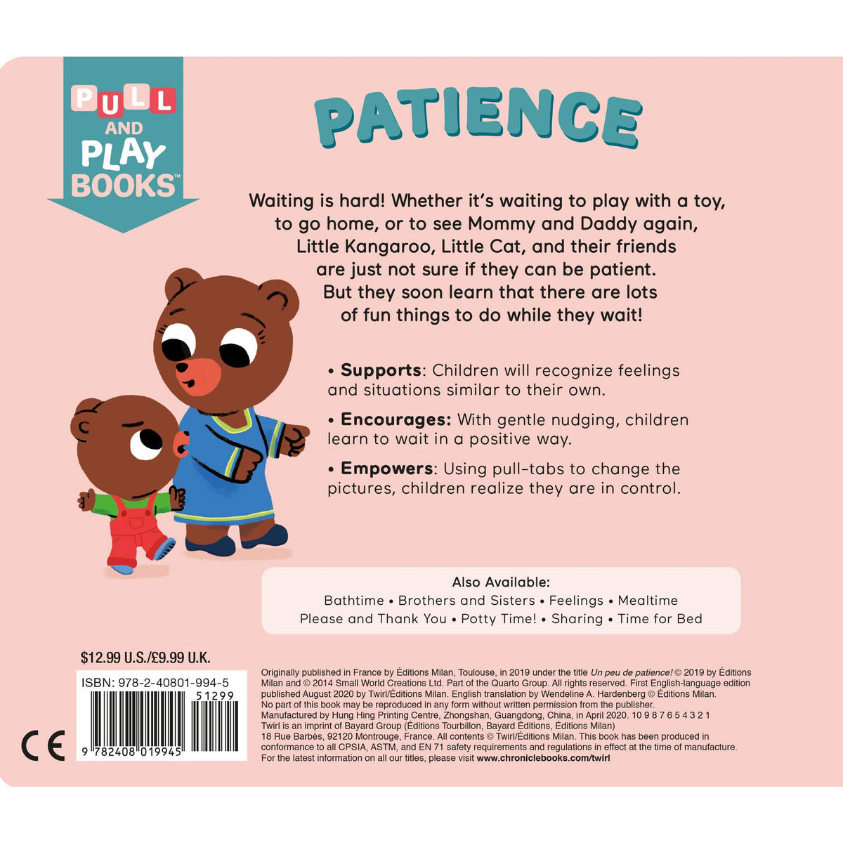 Pull and Play: Patience-Chronicle Books-Yellow Springs Toy Company