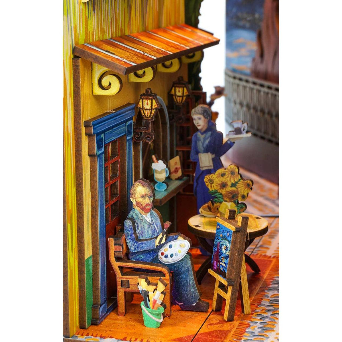 DIY Miniature House Book Nook Kit: Vincent&#39;s World-Hands Craft-Yellow Springs Toy Company