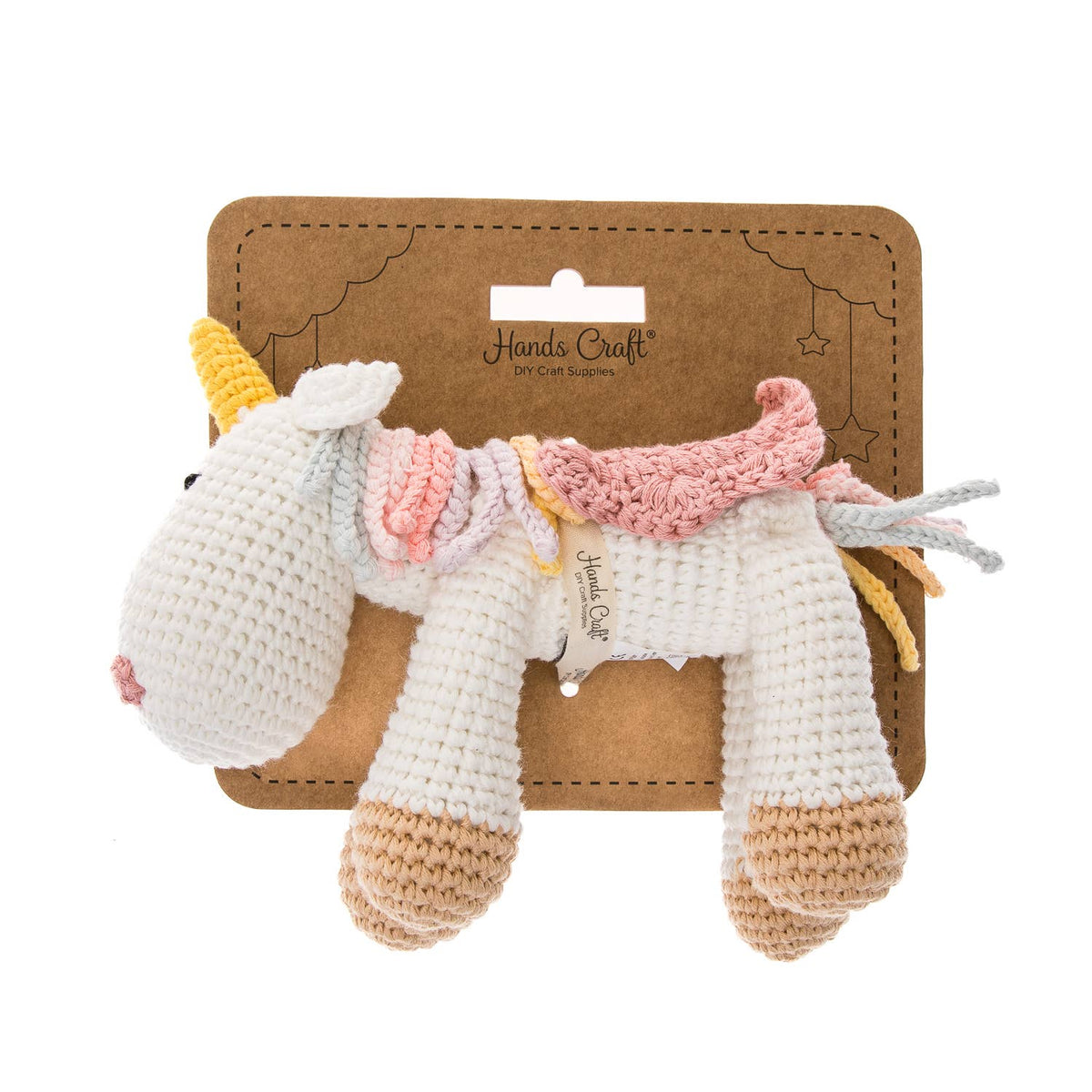 Handmade Crochet Doll: Unicorn-Hands Craft-Yellow Springs Toy Company