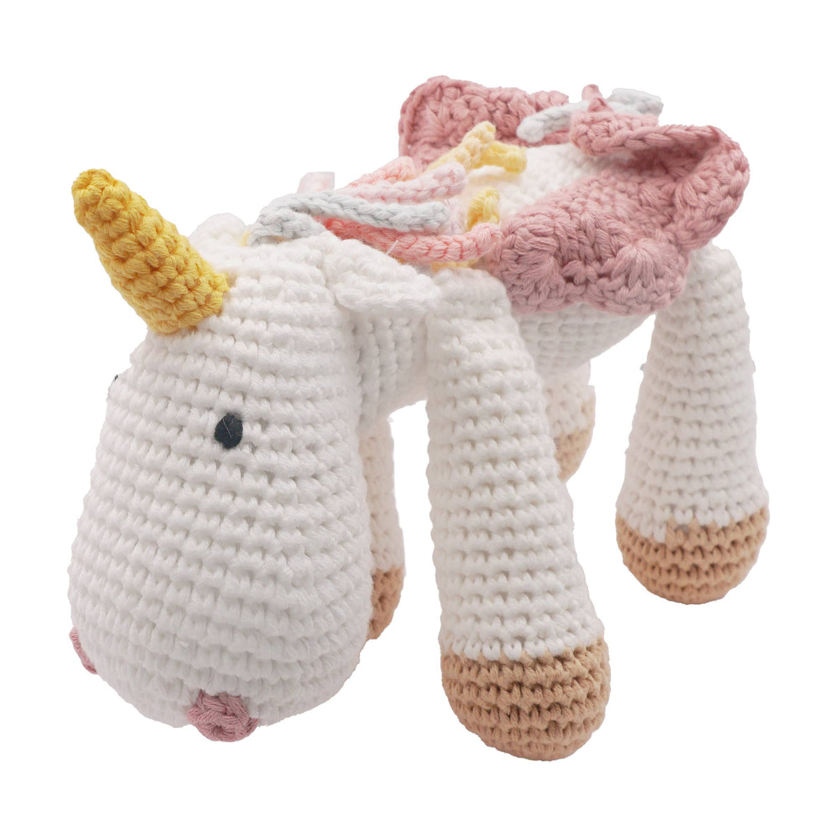 Handmade Crochet Doll: Unicorn-Hands Craft-Yellow Springs Toy Company