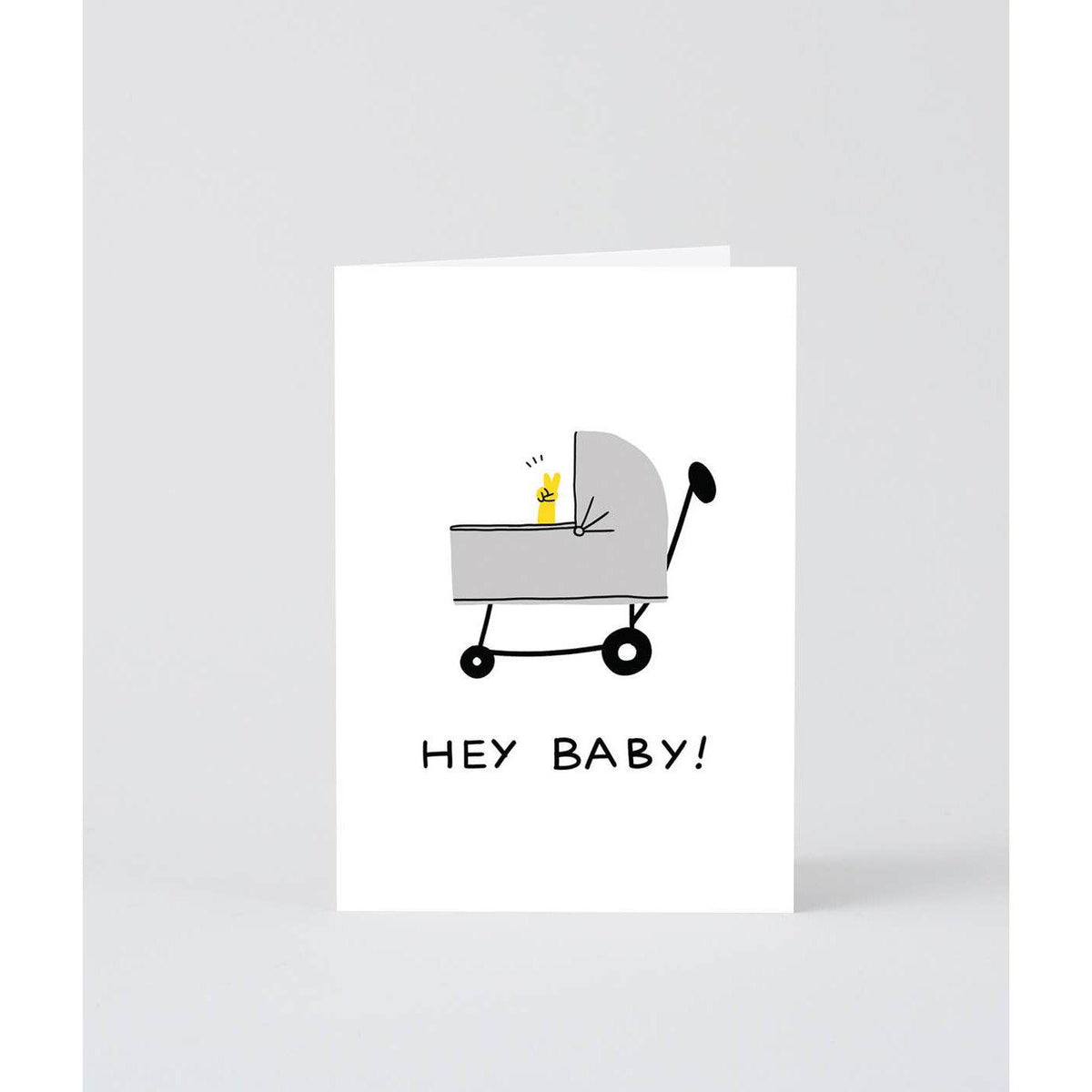 ‘Hey Baby’ Greetings Card-Stationery-Wrap-Yellow Springs Toy Company