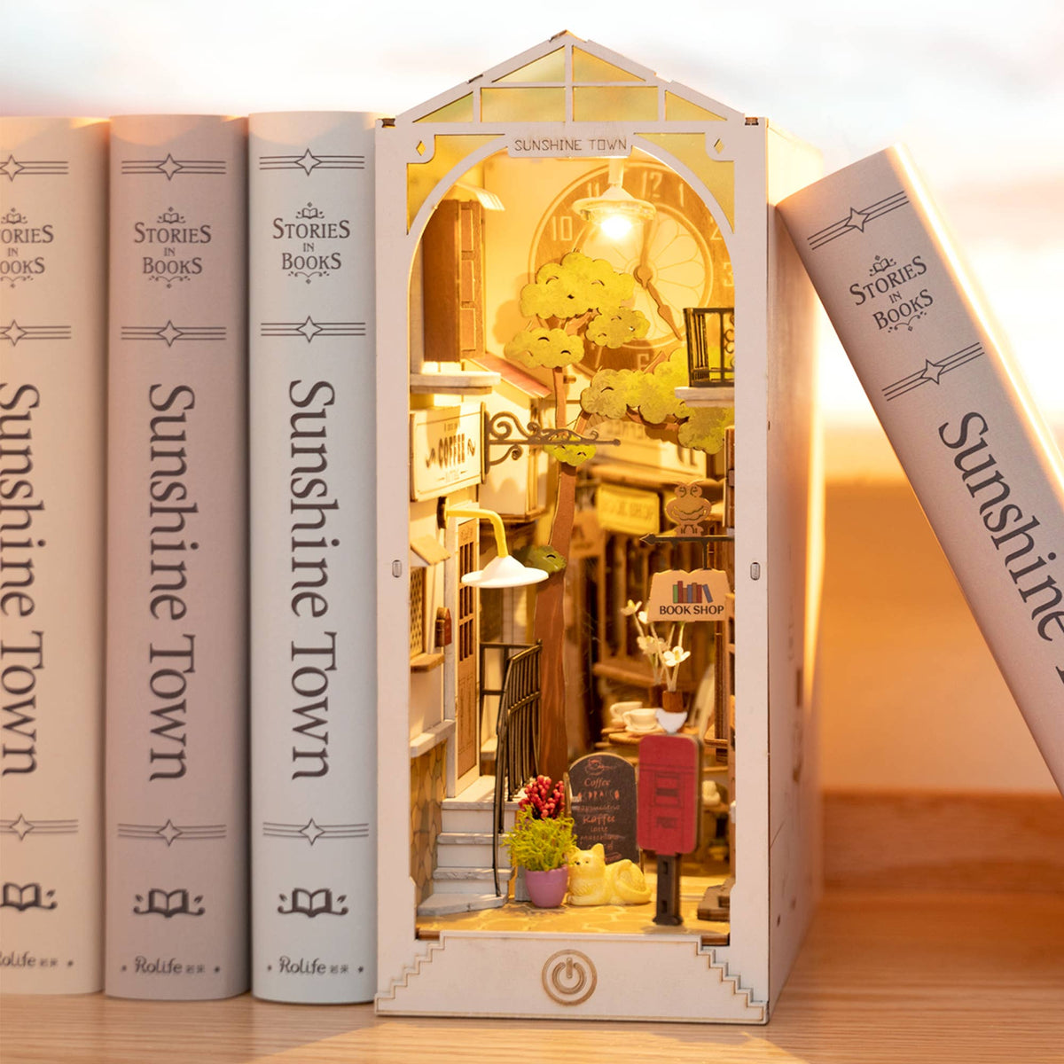 DIY Miniature House Book Nook Kit: Sunshine Town-Hands Craft-Yellow Springs Toy Company