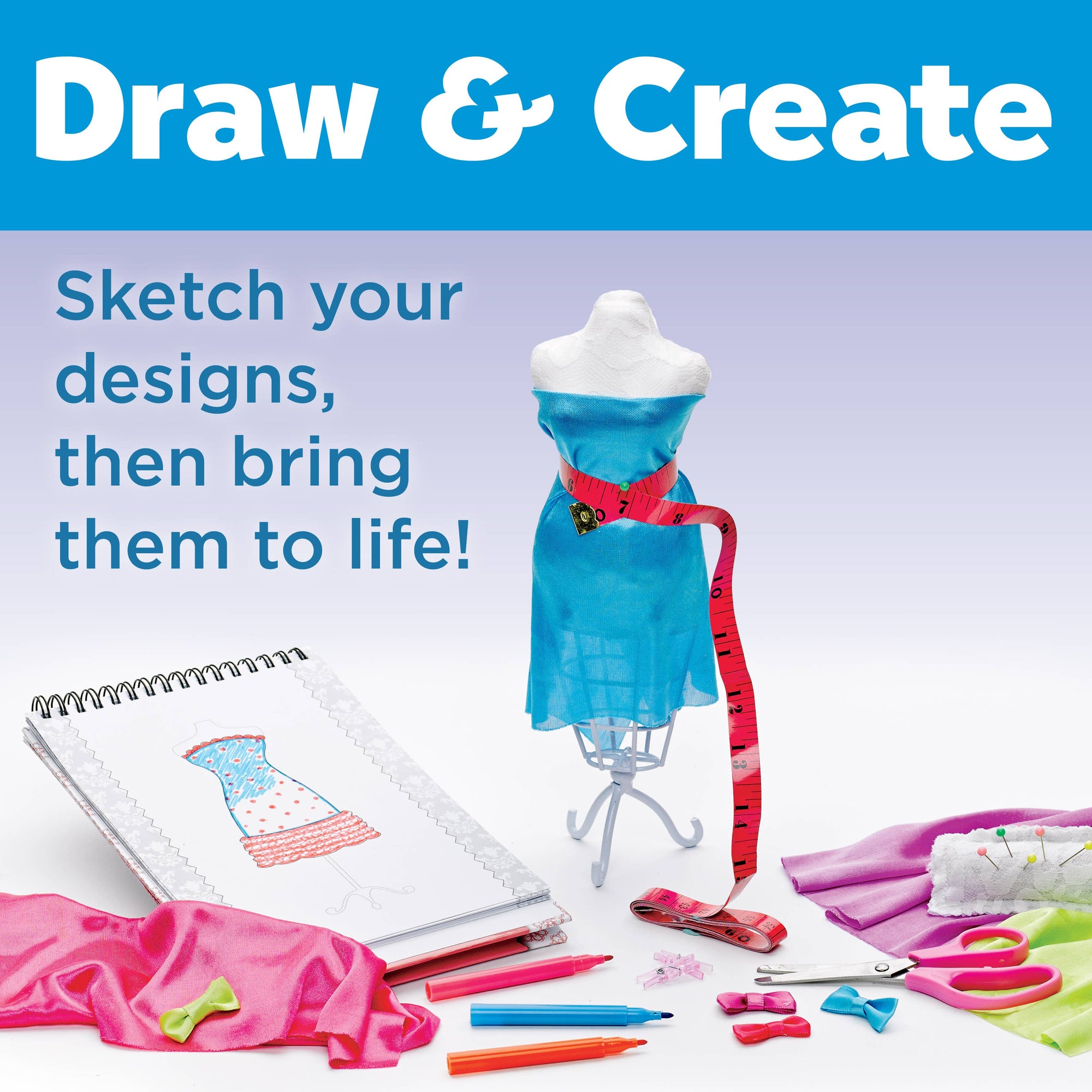 Designed By You Fashion Design Studio Craft Kit for Kids-Faber-Castell-Yellow Springs Toy Company