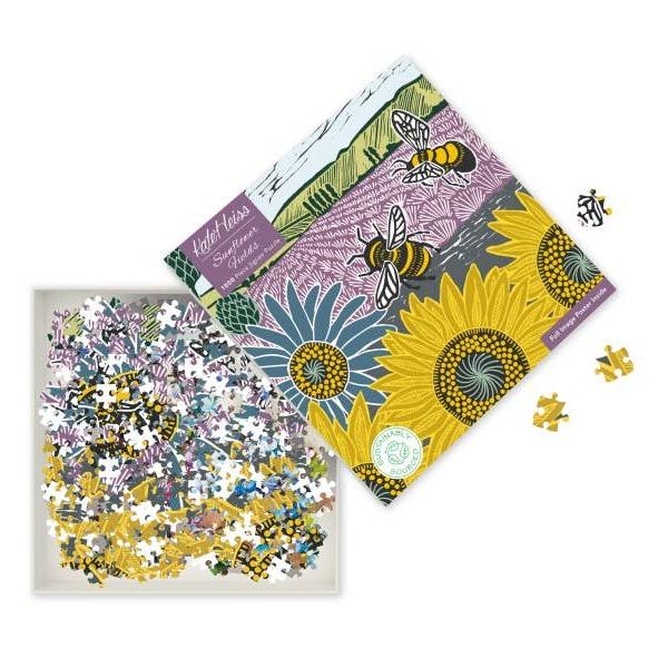 Kate Heiss: Sunflower Fields Jigsaw Puzzle - 1000 Pieces-Puzzles-Texas Bookman-Yellow Springs Toy Company