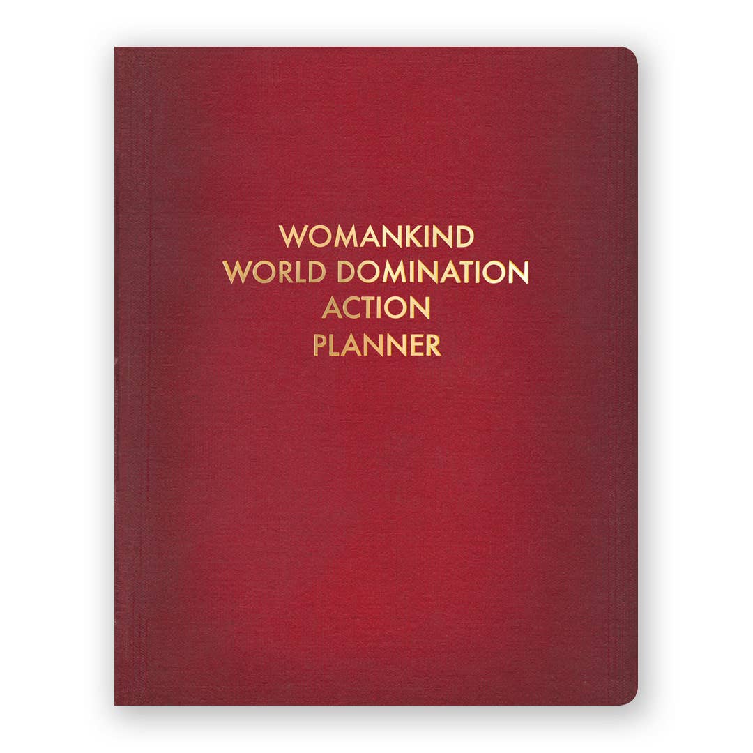 Womankind World Domination Action Planner Journal - Large-The Mincing Mockingbird-Yellow Springs Toy Company