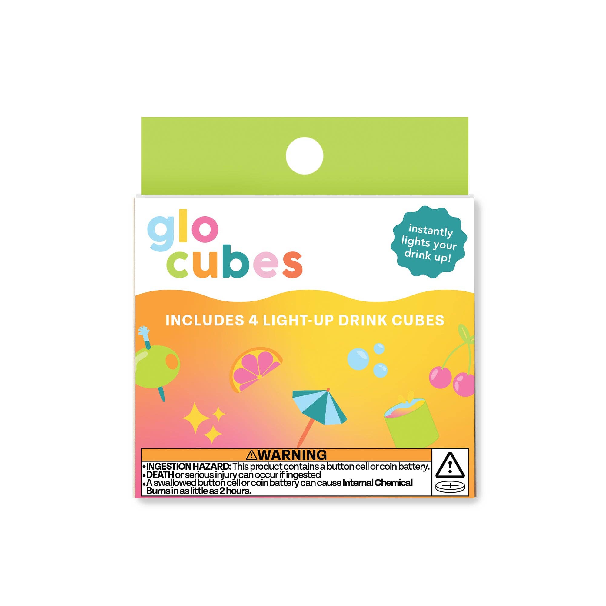 Glo Cubes Multicolored 4-Pack (NEW)-Glo Pals-Yellow Springs Toy Company