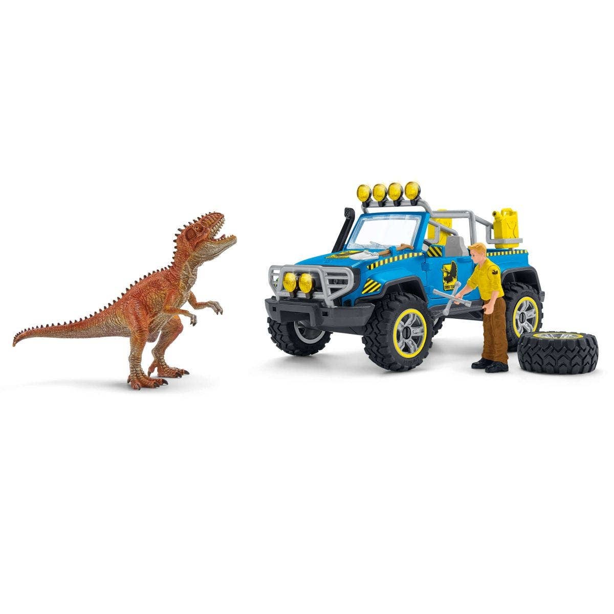 Off-Road Vehicle With Dino Outpost Dinosaur Playset-Schleich-Yellow Springs Toy Company