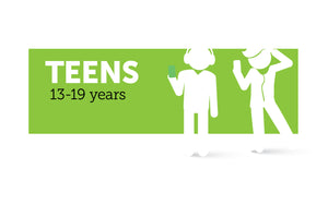 Age infographic: Teens 13 to 19 years