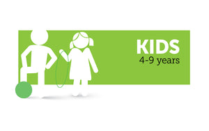 Age infographic: Kids 4 to 9 years