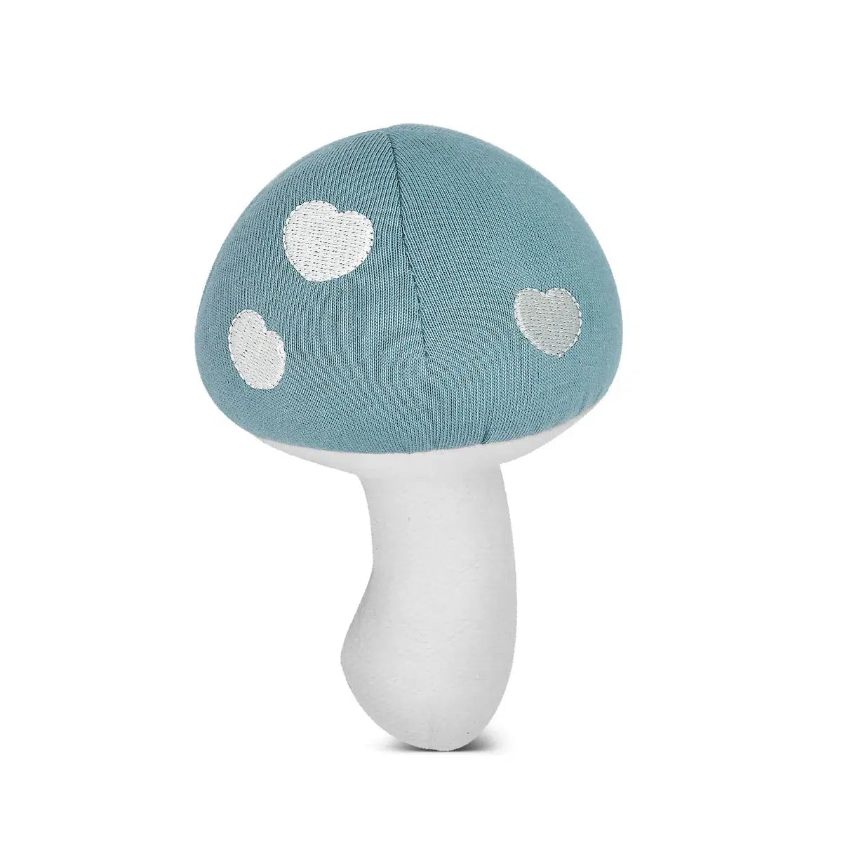 Mushroom Rattle - Teal-Gear &amp; Apparel-Apple Park-Yellow Springs Toy Company
