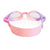 Rear view of Girl Itsy-Toddler Swim Goggle-Butternut Berry.