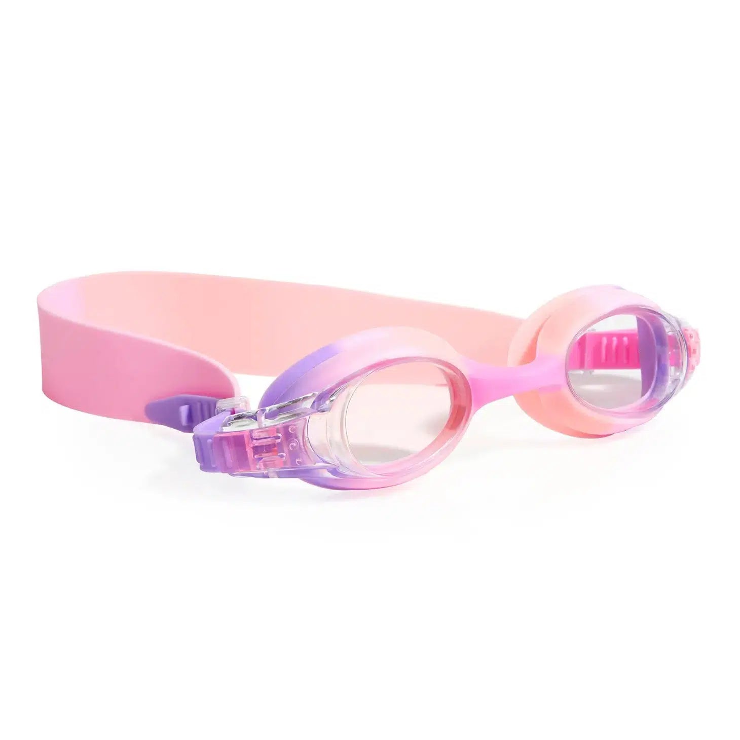 Front view of Girl Itsy-Toddler Swim Goggle-Butternut Berry.