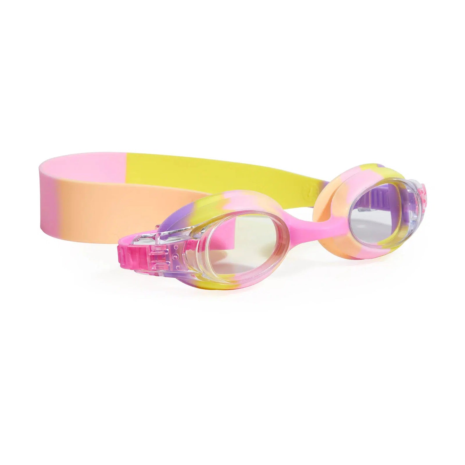 Front view Girl Itsy-Toddler Swim Goggle-Lemon Custard.
