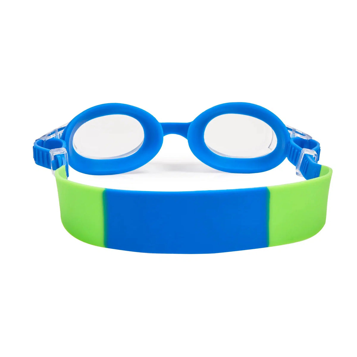 Rear view of Boy Itsy-Toddler Swim Goggle-Spearmint.
