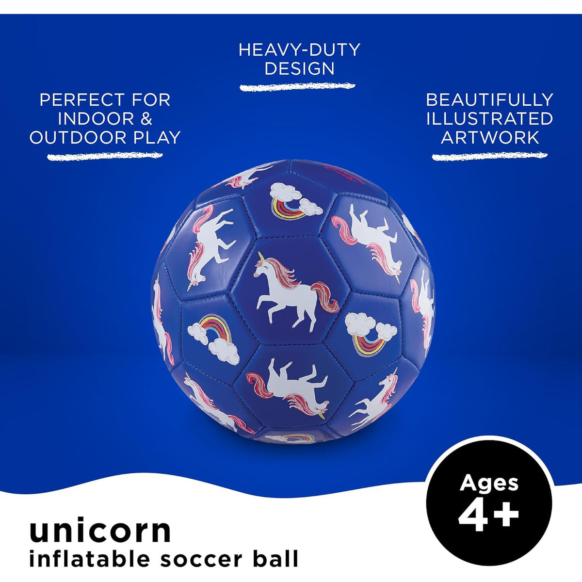 Size 2 Soccer Ball - Unicorn-Active &amp; Sports-Crocodile Creek-Yellow Springs Toy Company