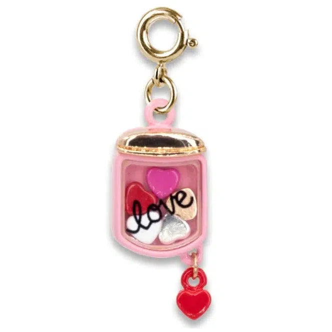 Charm It - Gold Jar Of Hearts Shaker Charm-Jewelry &amp; Accessories-Charm It!-Yellow Springs Toy Company