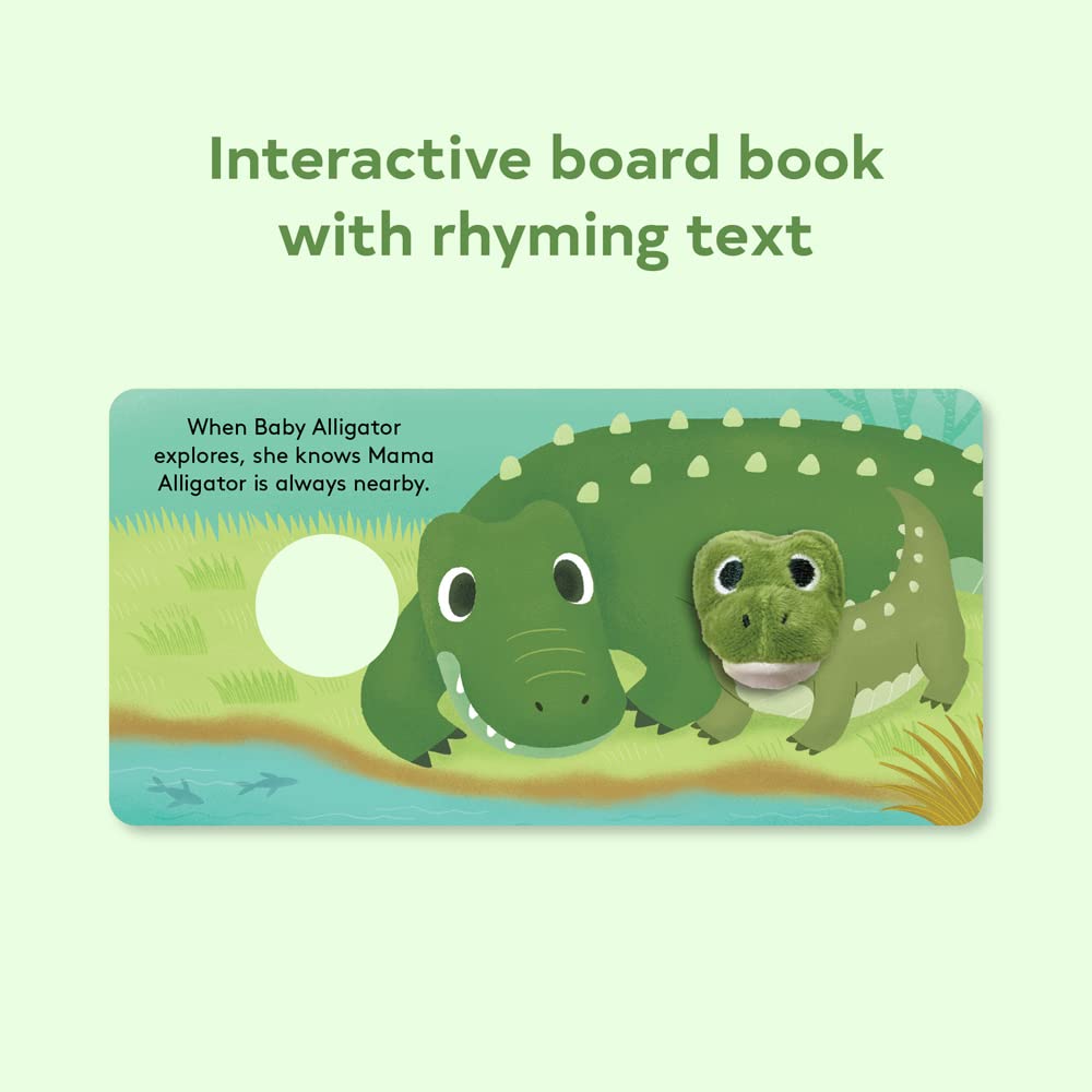 Front view of a page in the &quot;Baby Alligator&quot; book.