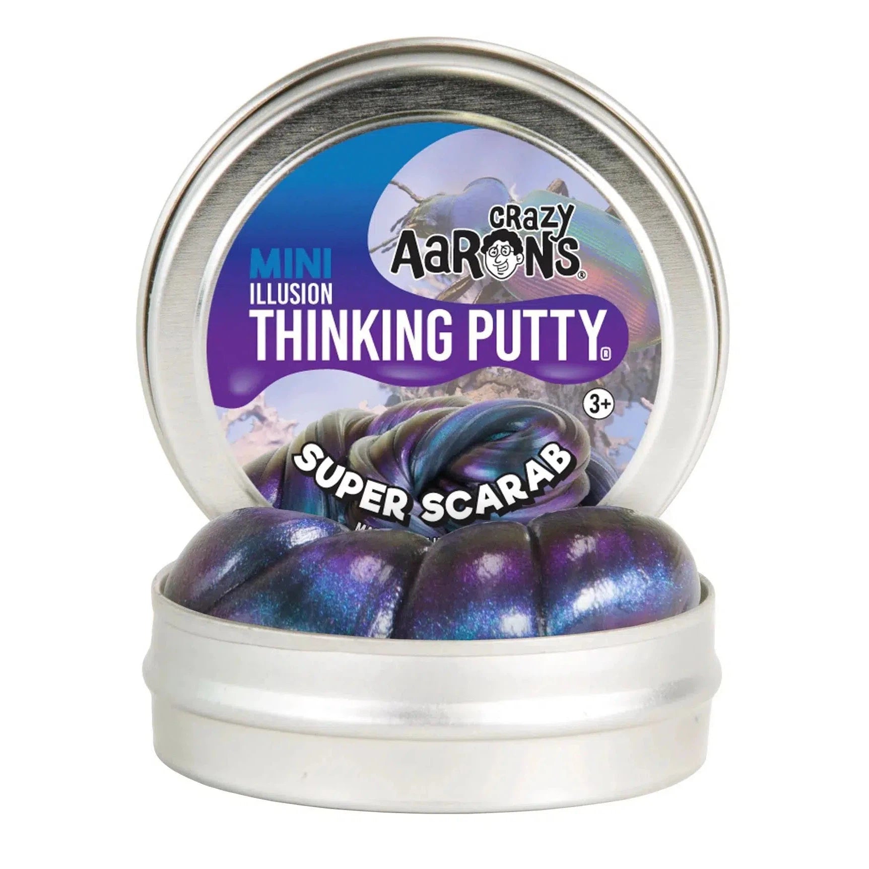Crazy Aarons Putty - Illusion - Super Scarab - 2 Inch Tin-Novelty-Crazy Aarons Putty-Yellow Springs Toy Company