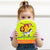Front view of a young girl holding the12 piece Mini Puzzle Jungle Friends in its box.