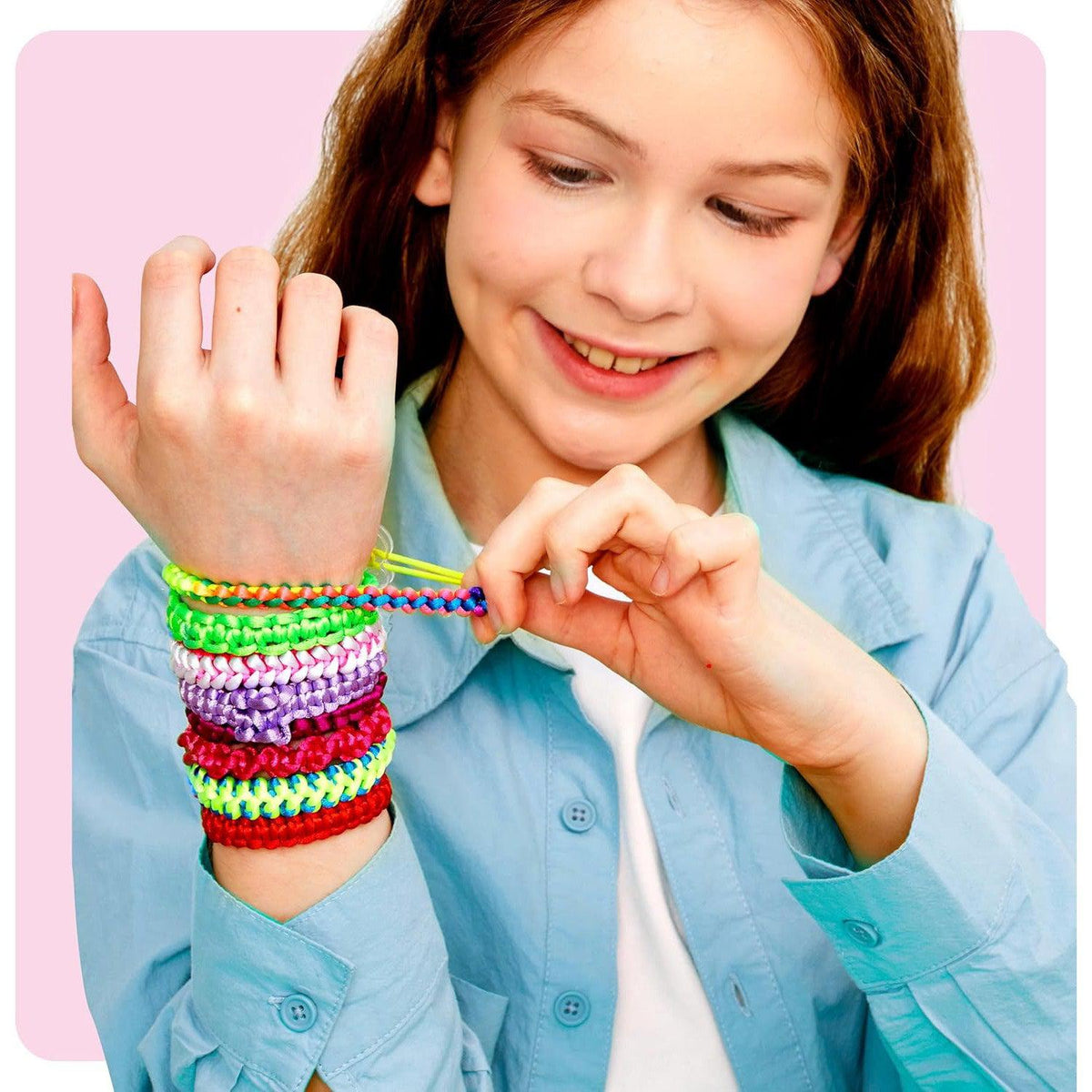 Pretty Me Friendship Bracelet Making Kit - String Bracelets-Arts &amp; Humanities-Dan&amp;Darci-Yellow Springs Toy Company