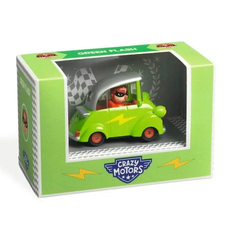 Crazy Motors - Green Flash-Vehicles &amp; Transportation-Djeco-Yellow Springs Toy Company