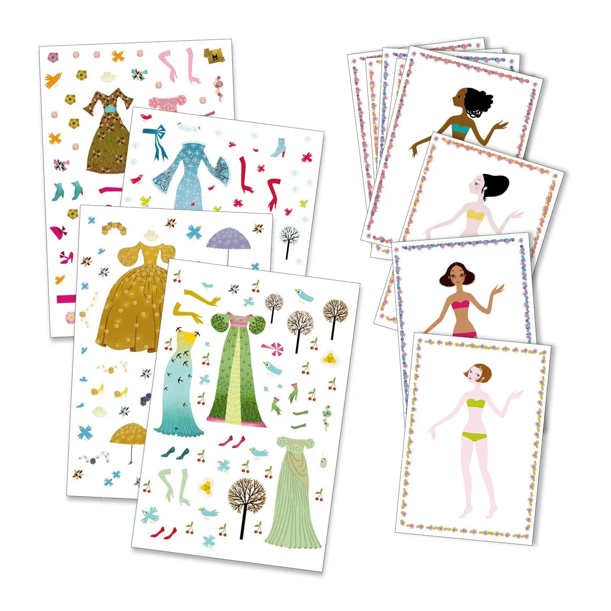 Paper Dolls - Dresses Through The Seasons-Arts &amp; Humanities-Djeco-Yellow Springs Toy Company