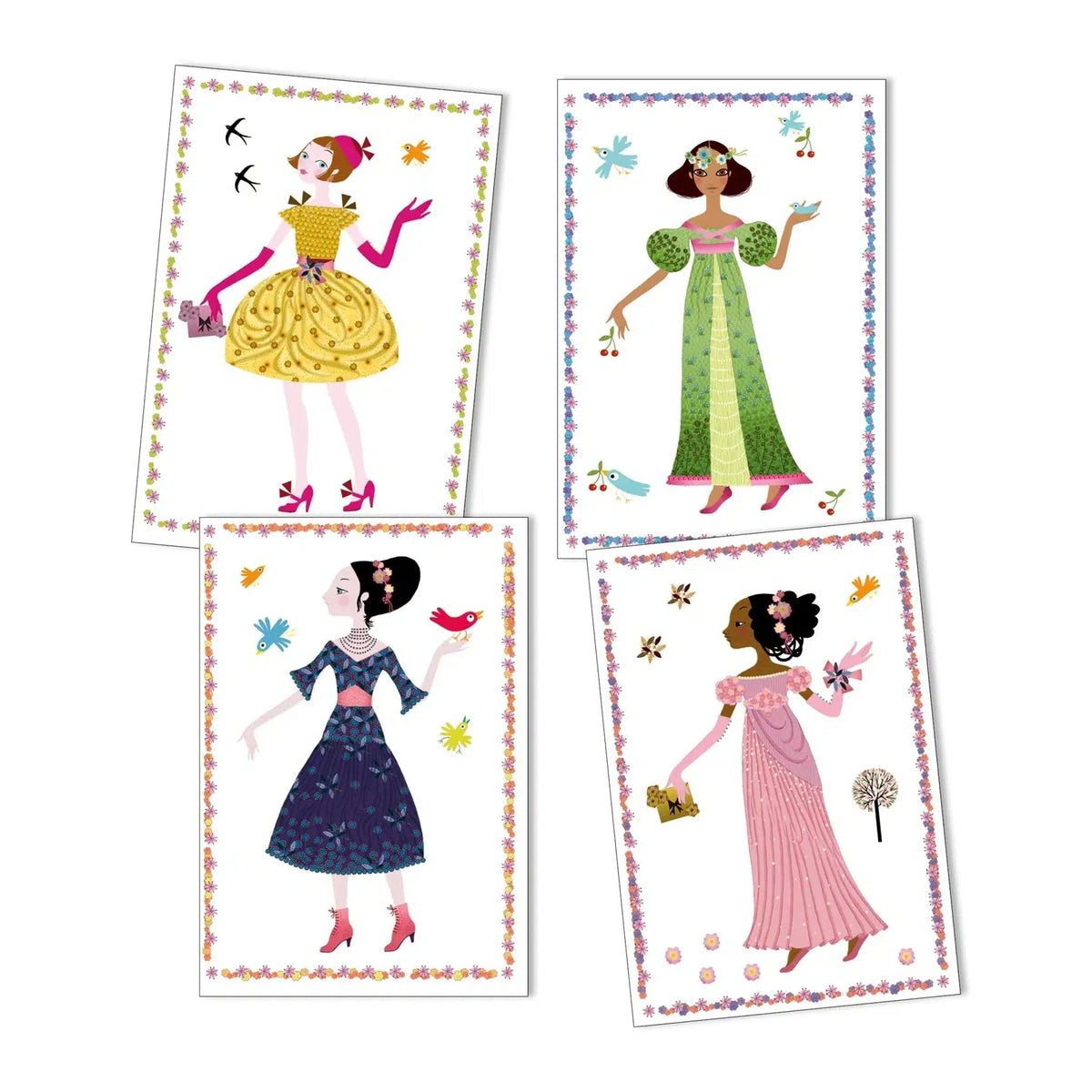 Paper Dolls - Dresses Through The Seasons-Arts &amp; Humanities-Djeco-Yellow Springs Toy Company