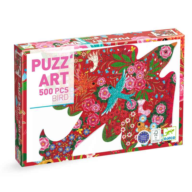 Puzz' Art - Bird - 500 piece-Puzzles-Djeco-Yellow Springs Toy Company