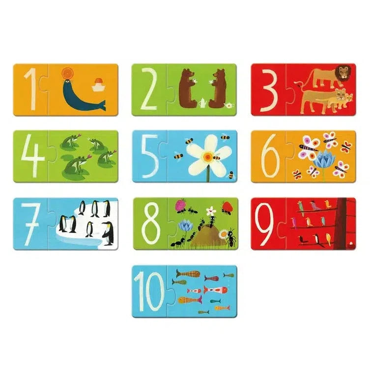 Puzzle Duo Numbers-Puzzles-Djeco-Yellow Springs Toy Company