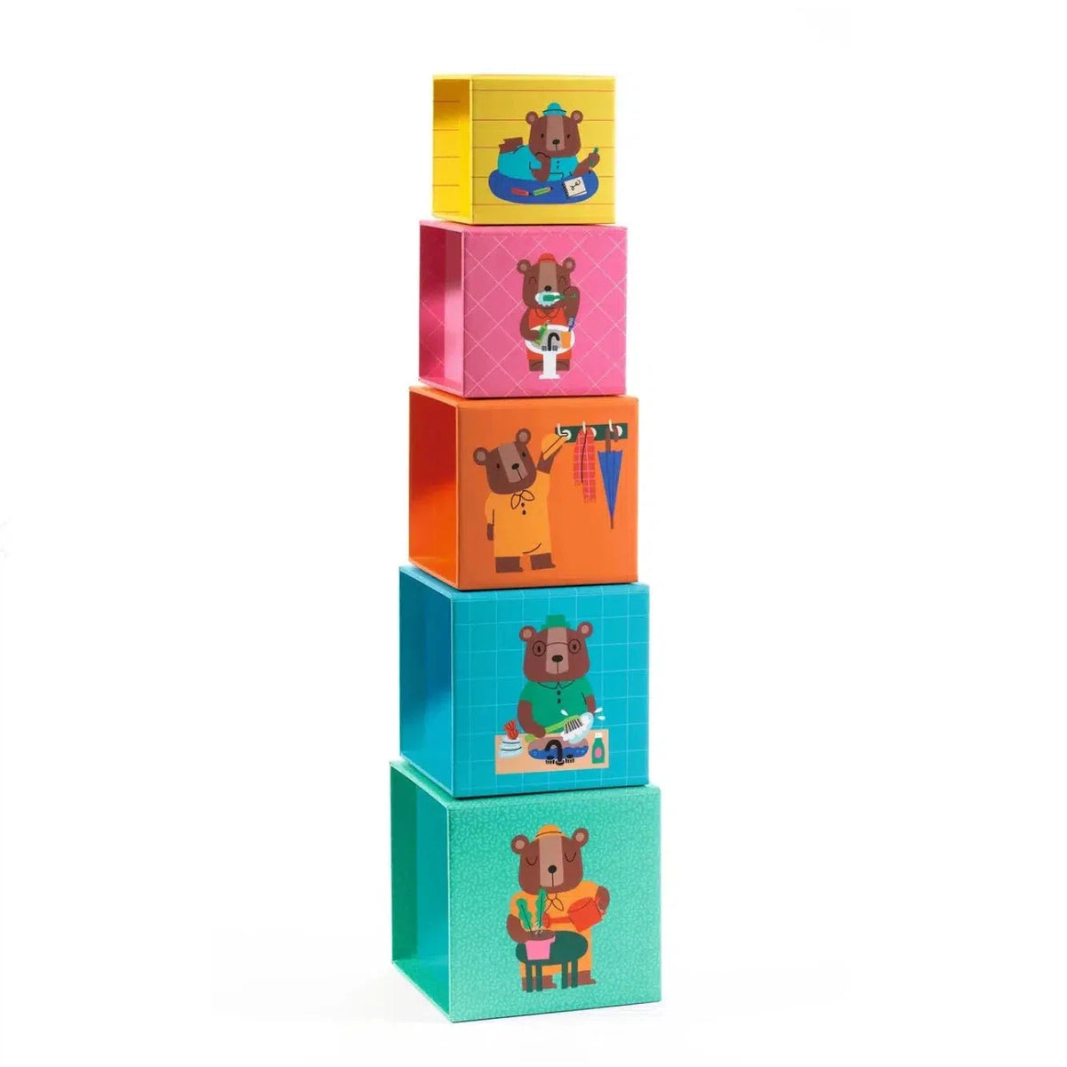 Blocks &amp; Towers - Topanihouse-Building &amp; Construction-Djeco-Yellow Springs Toy Company