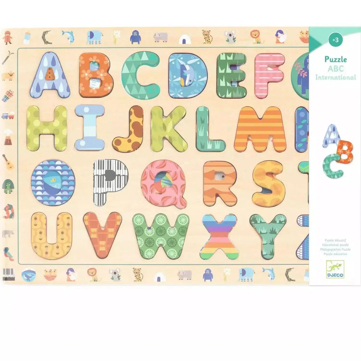Wooden Puzzle - ABC International-Puzzles-Djeco-Yellow Springs Toy Company